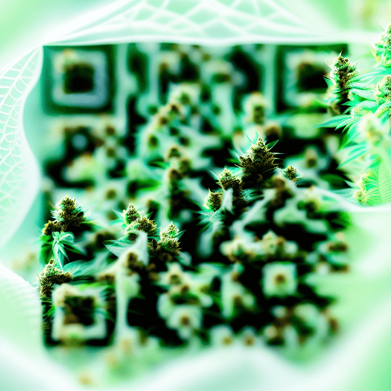 StrainChain - Bioluminescent Jungle · Sacred Geometry. Cannabis/AgTech provenance.